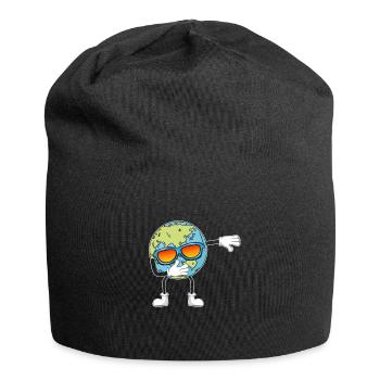 Terre Dab Danse Jour de la Terre Dabbing Planète Drôle - Bonnet en jersey - noir - Devant