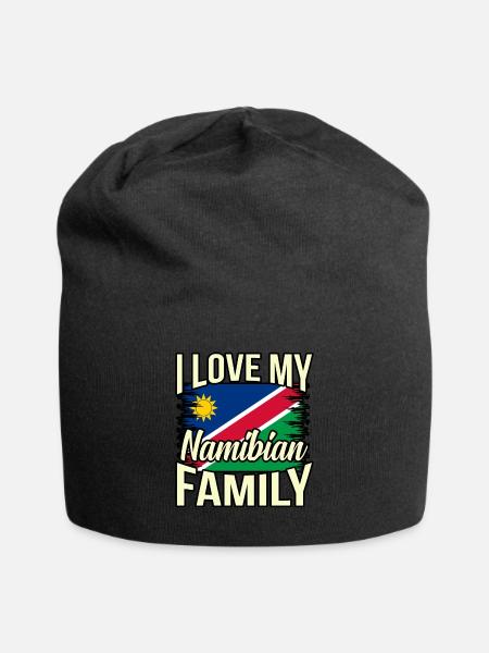 Namibia - Jersey-Beanie - Schwarz