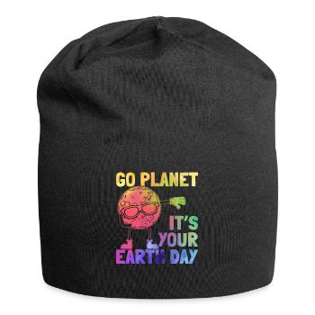 Jour de la Terre Dabbing Jour de la Terre - Go Planet It’s - Bonnet en jersey - noir - Devant