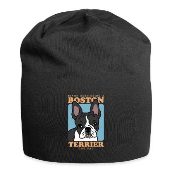 Boston Terrier Dad Hunde Hundebesitzer Geschenk - Jersey-Beanie - Schwarz - Vorne