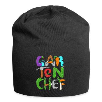 Gartenchef Gartenbau Garten Hobbygärtner Gärtner - Jersey-Beanie - Schwarz - Vorne