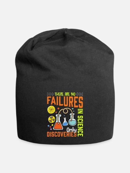 No failures in science funnier - Jersey Beanie - black
