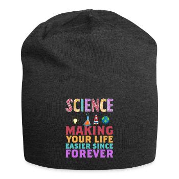 La science vous facilite la vie Drôle - Bonnet en jersey - charbon - Devant