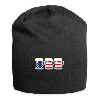 Craft Beer Brewery American Flag USA IPA - Jersey-Beanie - Schwarz - Vorne