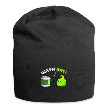 Wasa Bae Wasabi Japanese Food Happy Sushi - Jersey-Beanie - Schwarz - Vorne