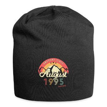 Mois de naissance Août 1995 - Bonnet en jersey - noir - Devant