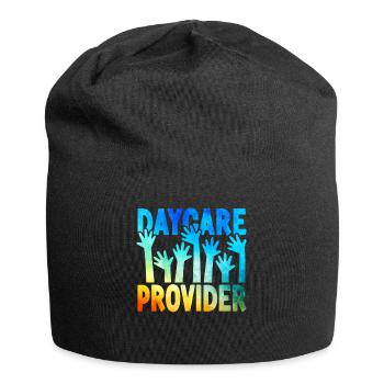 Childcare Daycare Provider Teacher - Jersey Beanie - black - Front