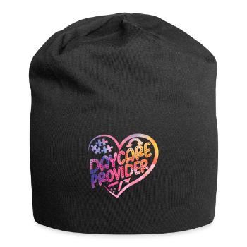 Childcare Daycare Provider Teacher - Jersey Beanie - black - Front