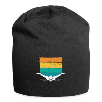 Swimming Trainer, Coaches Swimmer Swimmer - Jersey Beanie - black - Front