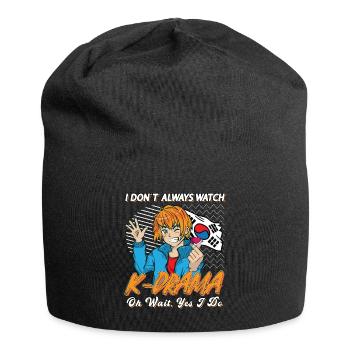 Design pop coréen pour un fan de mode K-Pop - Bonnet en jersey - noir - Devant