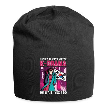 Design pop coréen pour un fan de mode K-Pop - Bonnet en jersey - noir - Devant