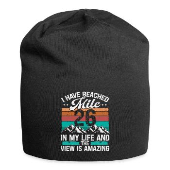 26 Year Old Hiker Mountains Hiking 26 Birthday - Jersey-Beanie - Schwarz - Vorne