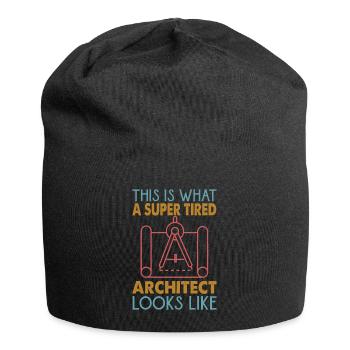 Voici à quoi ressemble un architecte super fatigué - Bonnet en jersey - noir - Devant
