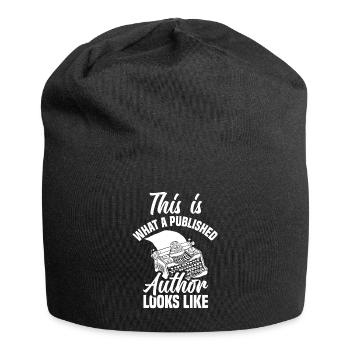Author Author Funny Author Gift - Jersey Beanie - black - Front