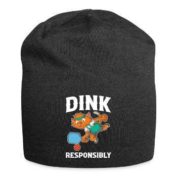 Dink Pickleball Pickleball Cadeau responsable - Bonnet en jersey - charbon - Devant