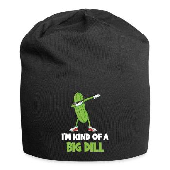 In the Child Of A Big Dill Cucumber Gift - Jersey Beanie - black - Front