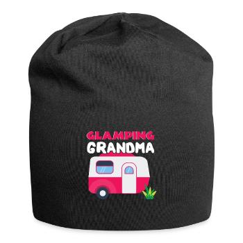 Vacances d’aventure Glamp Grand-mère Grand-mère Camping - Bonnet en jersey - noir - Devant