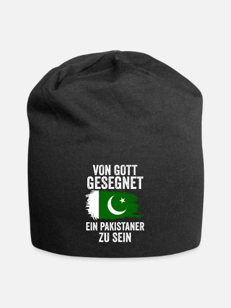Pakistan Pakistaner Pakistanisches - Jersey-Beanie - Schwarz