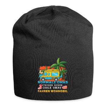 Cool Grandmom Driver Camper Camp Camping - Jersey Beanie - black - Front