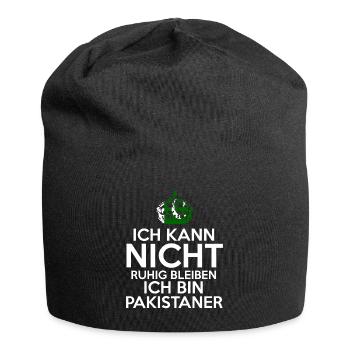 Pakistan Pakistaner Pakistanisches - Jersey-Beanie - Schwarz - Vorne