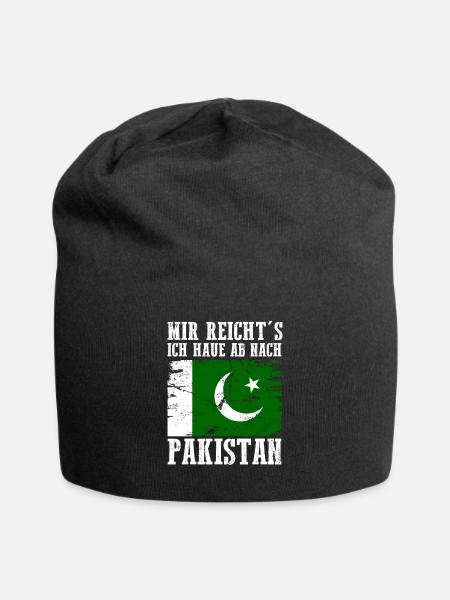 Pakistan Pakistaner Pakistanisches - Jersey-Beanie - Schwarz