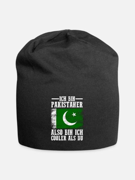 Pakistan Pakistaner Pakistanisches - Jersey-Beanie - Schwarz