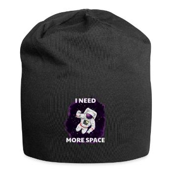 J’ai besoin de plus d’espace Weltraum Astronaute - Bonnet en jersey - noir - Devant