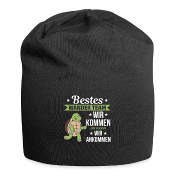 Bestes Wander Team Wir kommen an wenn wir ankommen - Jersey-Beanie - Schwarz - Vorne