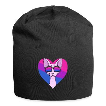Cadeau bisexuel Sphynx Cat - Bonnet en jersey - noir - Devant