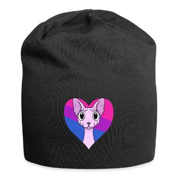 Cadeau bisexuel Sphynx Cat - Bonnet en jersey - noir - Devant