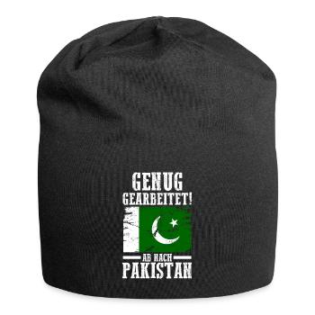 Urlaub Pakistaner Pakistan - Jersey-Beanie - Schwarz - Vorne