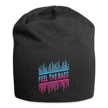 Ressentez la basse DJ Techno House Dance Music - Bonnet en jersey - noir - Devant