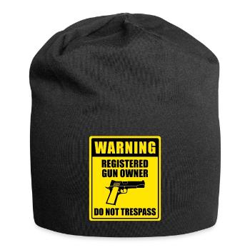 Registered Gun Owner Sign - Jersey-Beanie - Schwarz - Vorne