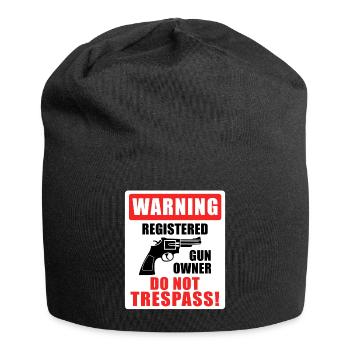 Registered Gun Owner Sign - Jersey-Beanie - Schwarz - Vorne