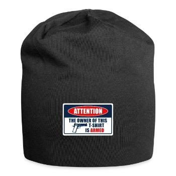 Gun Control - Registered Gun Owner Sign - Jersey-Beanie - Schwarz - Vorne