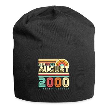 Geboren Im August 2000 - Jersey-Beanie - Schwarz - Vorne