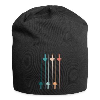 Klassische Schwerter - Jersey-Beanie - Schwarz - Vorne