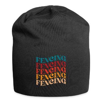 Mehr Fechten - Jersey-Beanie - Schwarz - Vorne