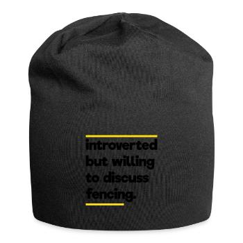 Fechten Geek - Jersey-Beanie - Schwarz - Vorne