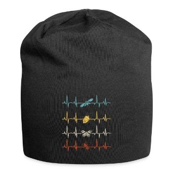 Entomology Entomologist Insects Bugs Heartbeat - Jersey-Beanie - Schwarz - Vorne