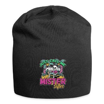 Fossil Tooth Collector Design for a Shark Fossil - Jersey Beanie - black - Front
