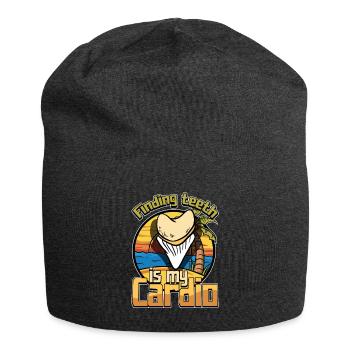 Fossil Tooth Collector Design for a Shark Fossil - Jersey-Beanie - Anthrazit - Vorne