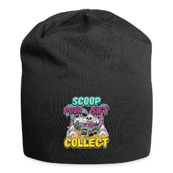 Fossil Tooth Collector Design for a Shark Fossil - Jersey Beanie - black - Front