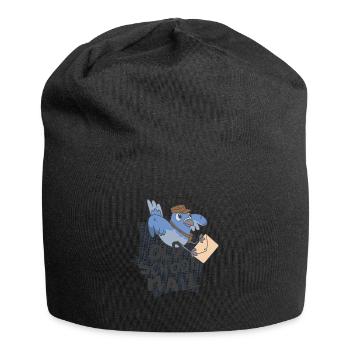 Old School Mail Bird Old School Mail Bird Geschenk - Jersey-Beanie - Schwarz - Vorne