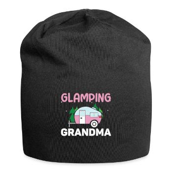 Adventure Vacation Glamp Grandmom Camping - Jersey Beanie - black - Front