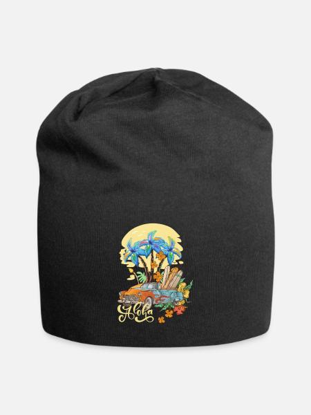 Aloha Surfen , Hawaii - Jersey-Beanie - Schwarz