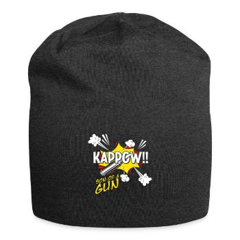 Kappow Bullets Gun Explosion Big bang Aesthetic - Jersey Beanie - charcoal grey - Front