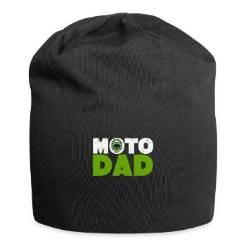 Funny Dirt Bike Motocross Daddy Vatertag Biker - Jersey-Beanie - Schwarz - Vorne