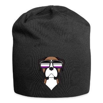 Asexuel Lgbt Boxeur allemand Asexualité - Bonnet en jersey - noir - Devant