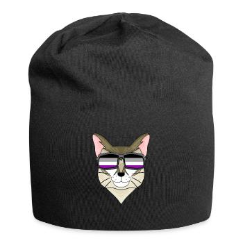 Asexuell Lgbt Singapura Katze Asexualität - Jersey-Beanie - Schwarz - Vorne